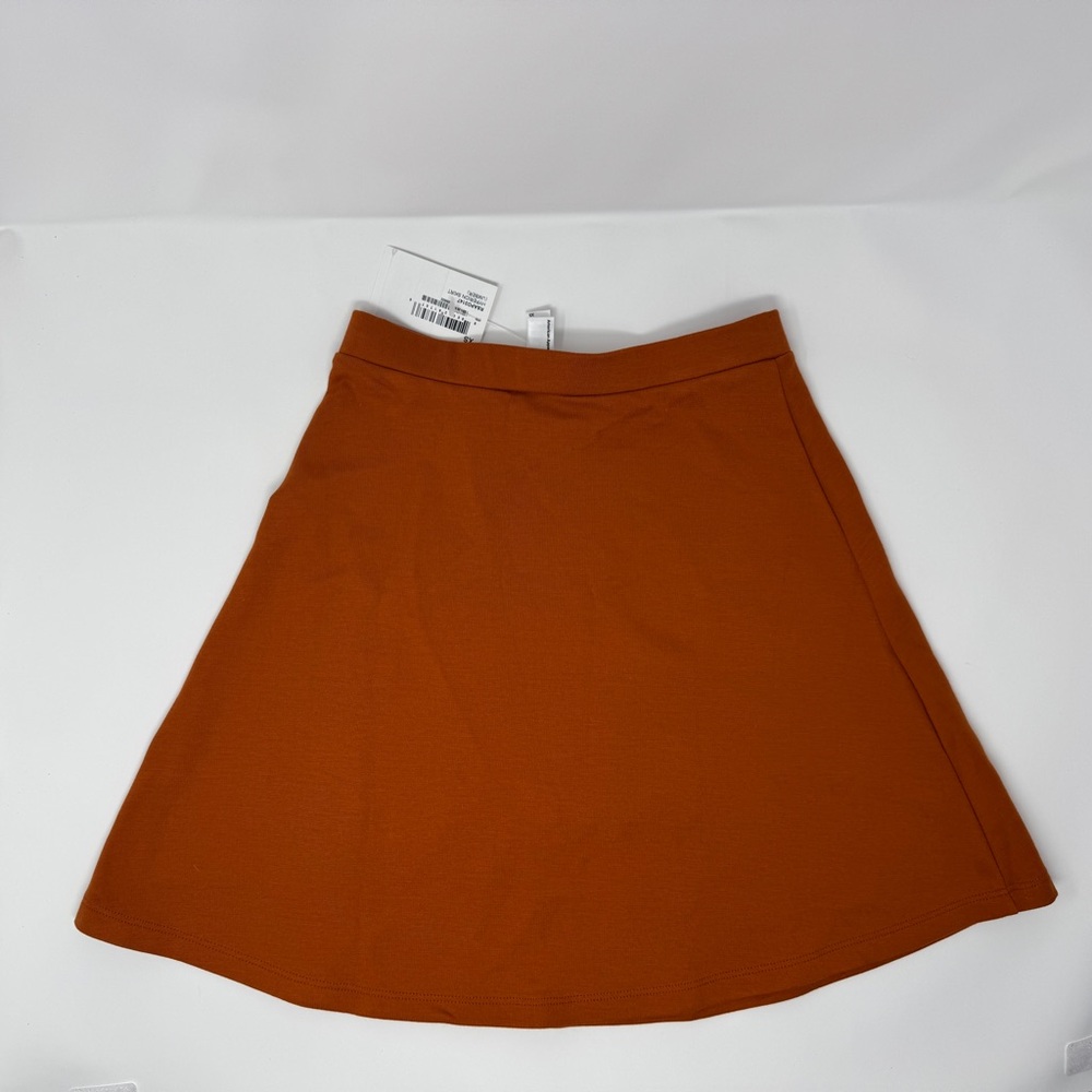 NWT Vintage 2010 American Apparel A-Line Skirt – rust Burnt Orange – Size XS